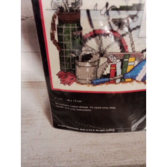 Dimensions Counted Cross Stitch Finally Time For Me 7 Inch X 5 In Dated 1999 New - Picture 7 of 11